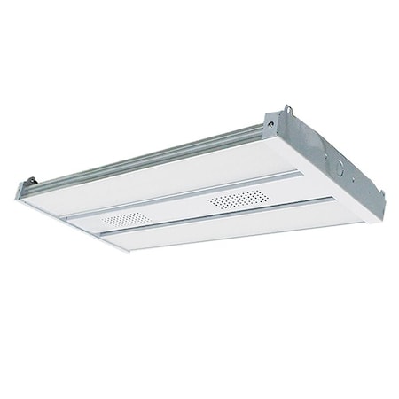 LLHB4-100W-40K-DLED LINEAR HIGH BAY, 120~277V, FIXTURE HANGERS INCL., SUSPENSION CABLE NOT INCL.